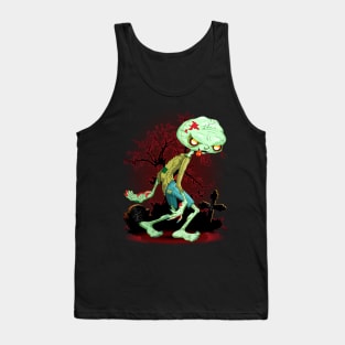 Zombie Creepy Monster Cartoon Tank Top